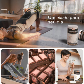 Colagentek Protein Sabor Cacau Vitafor | Lata 460g