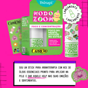 Óleo Essencial em Bastão Modo Zoom Foco e Concentração Ed. Capricho