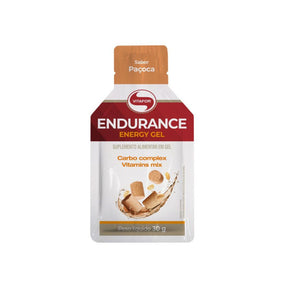 Endurance Energy gel Sabor Paçoca Vitafor | 12 sachês x 30g