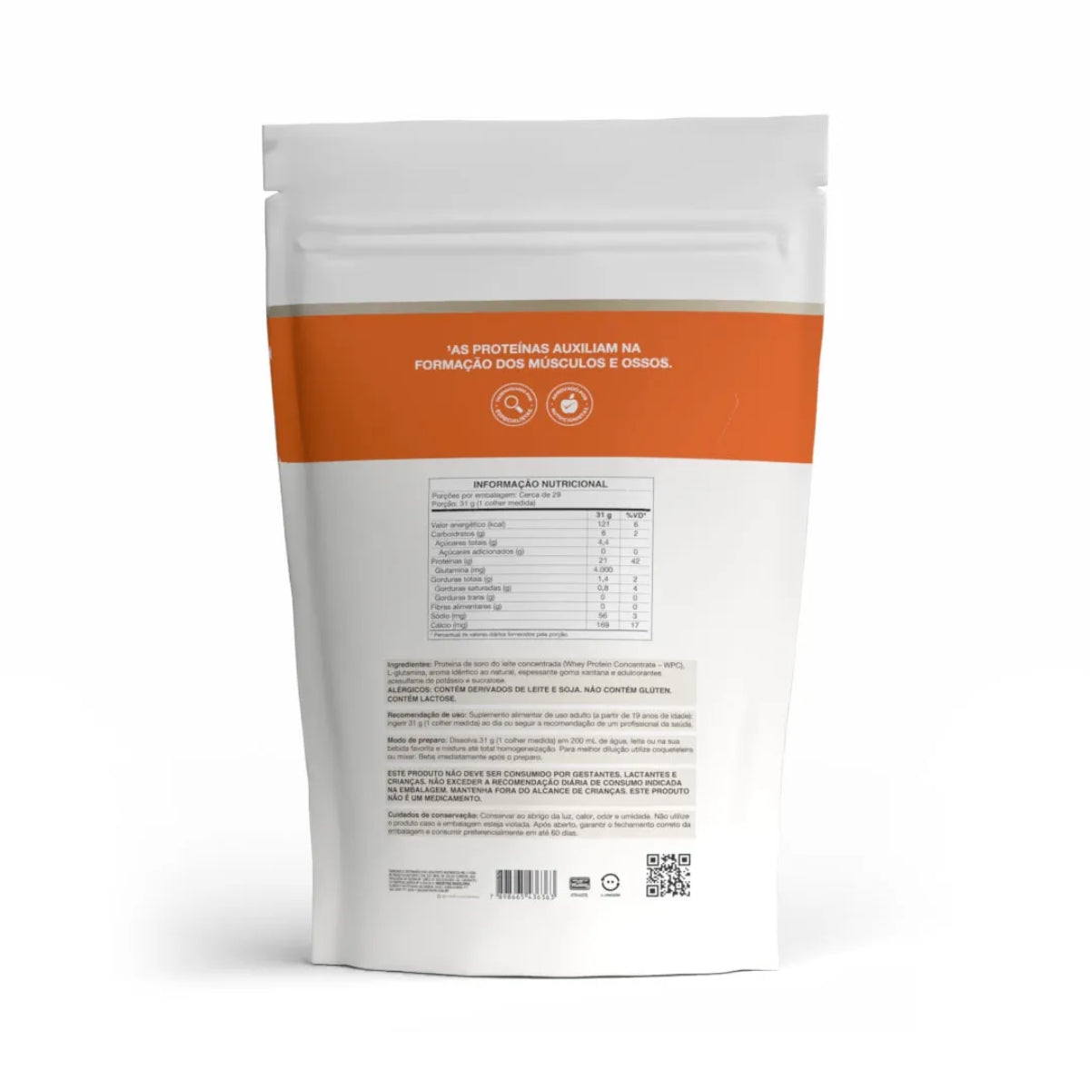 Whey Protein WPC Sabor Beijinho Vitafor | Sachê 900g