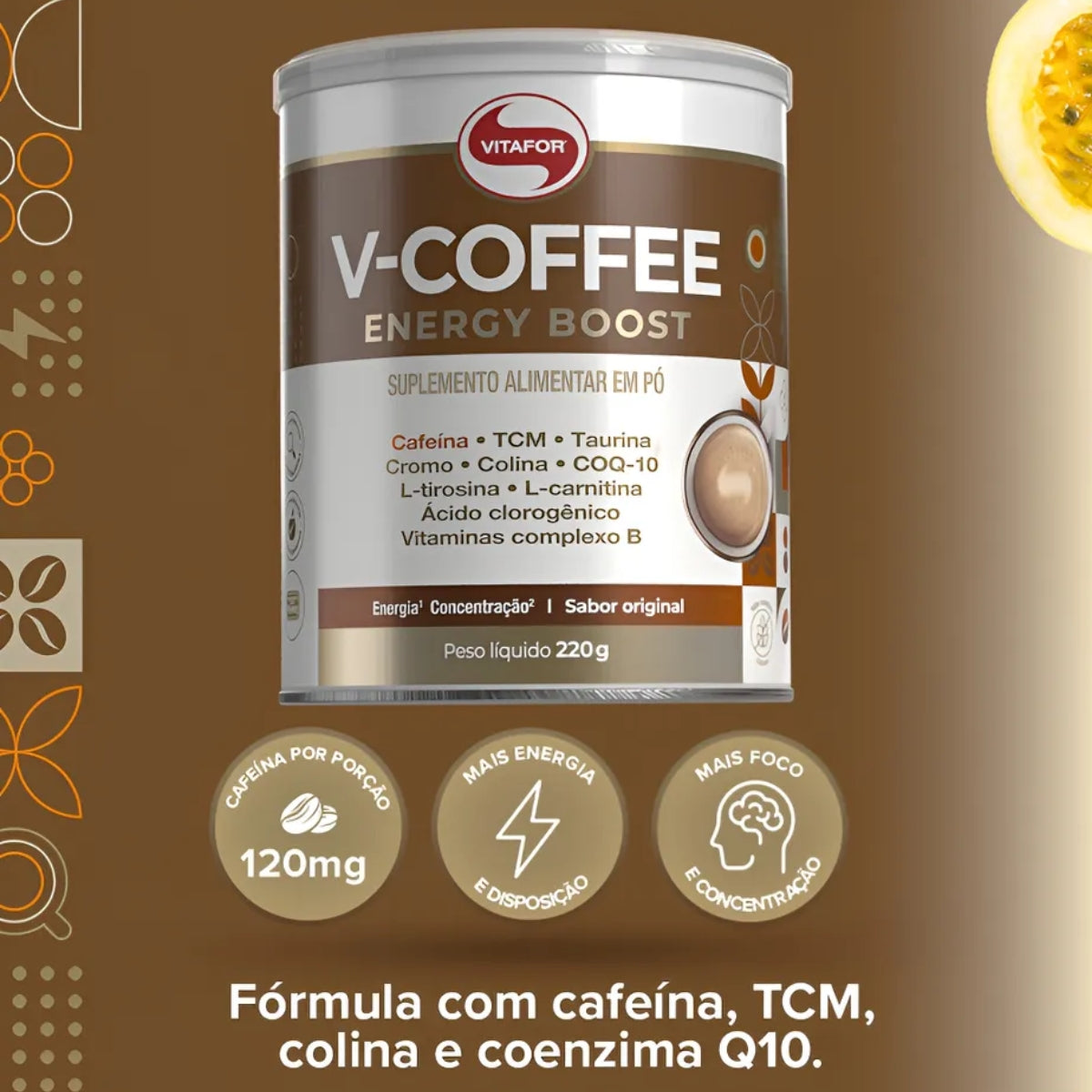 V-Coffee Original Vitafor | Lata 220g
