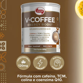 V-Coffee Original Vitafor | Lata 220g