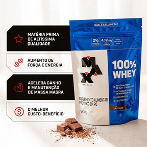 100% Whey Max Titanium Chocolate | 900g