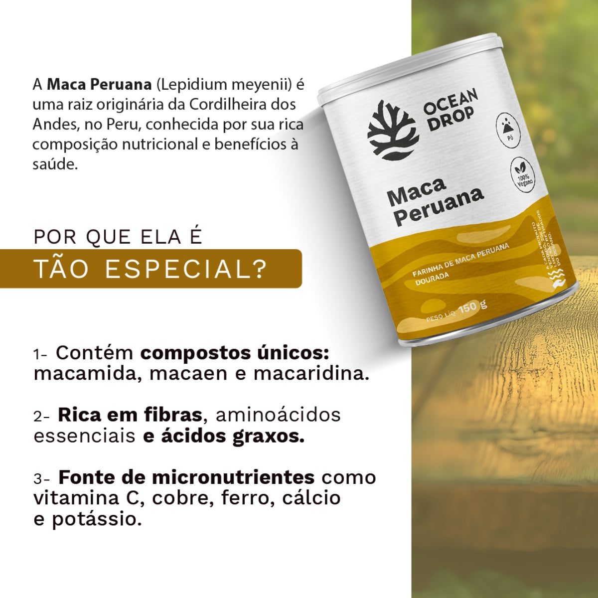 Maca Peruana Ocean Drop | 150g