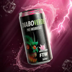 Energético Diabo Verde Pre-Workout Energy Drink | Lata 269ml