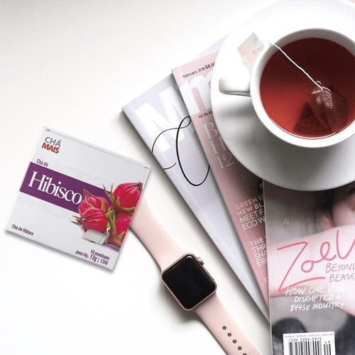 Chá De Hibisco - Chá Mais Clinicmais 10 Envelopes