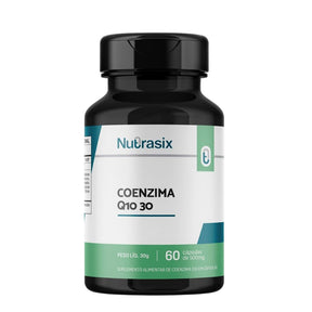 Coenzima Q10 30mg Coq-10 Ubiquinona Nutrasix | 60 cápsulas