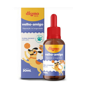 Floral Pet Velho Amigo | Disposição para o Pet Adulto e Idoso | 30ml
