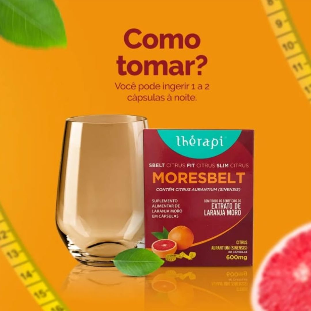 Moresbelt com Extrato De Laranja Moro Thérapi | 60 cápsulas