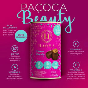 Paçoca Beauty com Ácido Hialurônico Haoma | 270g Lata
