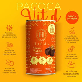 Paçoca Vit D 2000ui Haoma | 270g Lata