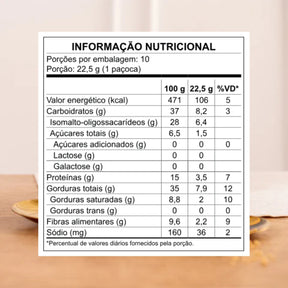 Paçoca  Amendoim com Chocolate 56% Cacau Linha Stevia Haoma | 225g