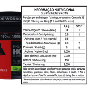 Hórus Pré Workout Maça Verde Max Titanium | 300g