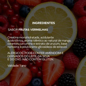 Creatina Creapure Sabor Frutas Vermelhas Dobro | 210g