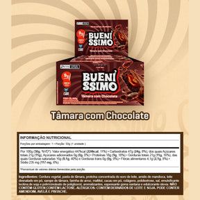 Barra Bueníssimo Tâmara com Chocolate Under Labz | 12x50g