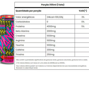 Energético Panic Pré Treino Morango Adaptogen | 355ml