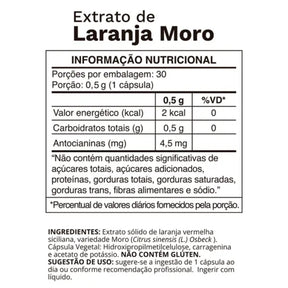 Extrato de Laranja Moro 500mg Ocean Drop | 30 cápsulas