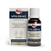 Vita D3 + K2 Gotas Sabor Menta Vitafor | 20ml