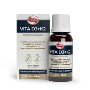 Vita D3 + K2 Gotas Sabor Menta Vitafor | 20ml