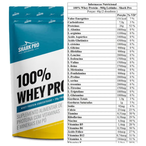 100% Whey Protein Leitinho Shark Pro | Refil 900g