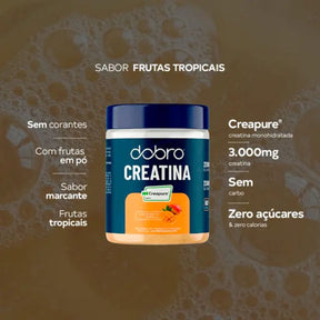 Creatina Creapure Sabor Frutas Tropicais Dobro | 210g