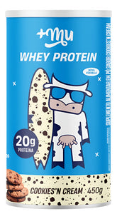 Whey Concentrado Mais Mu Cookies'n Cream | Pote 450g