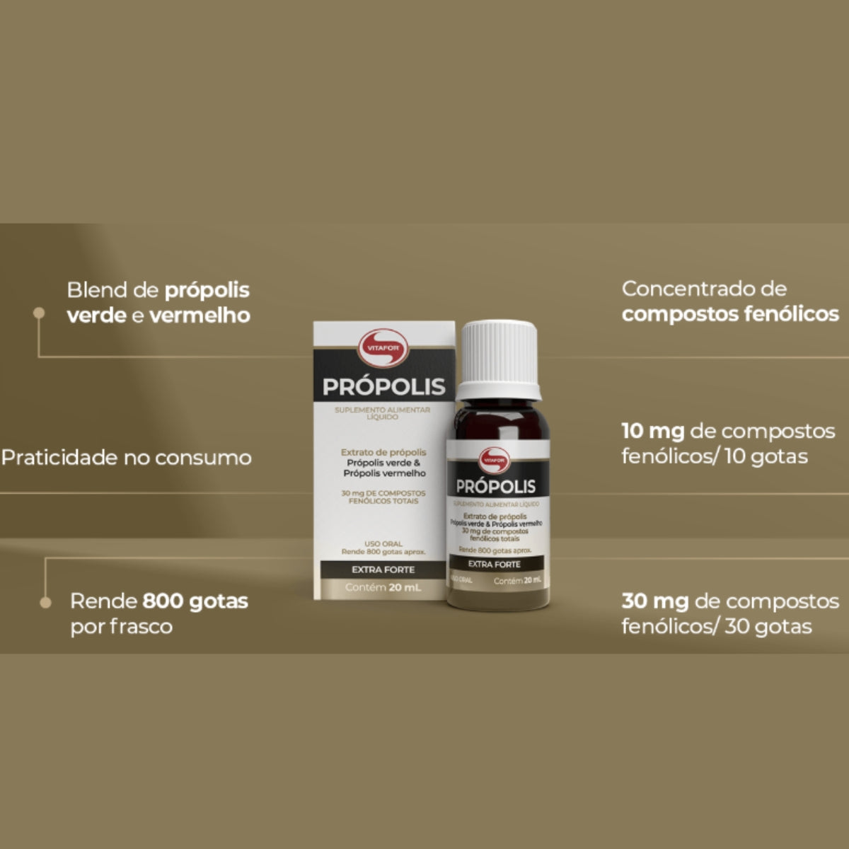 Própolis Líquido Gotas Vitafor | 20ml