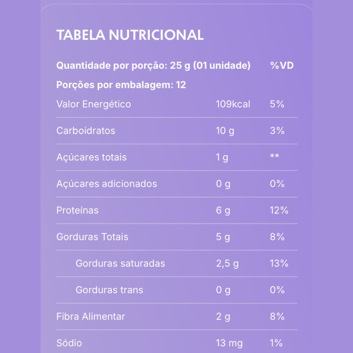 Barrinha True Crunch Pro Chocolate Meio Amargo | Unitário 25 g