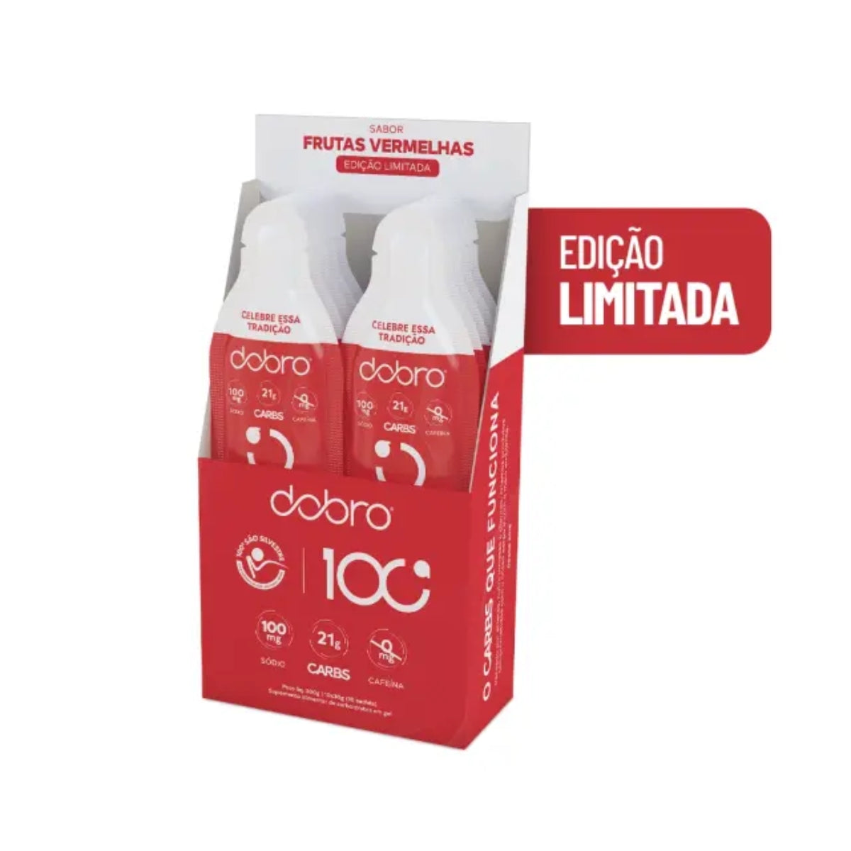 Carbs Gel São Silvestre Frutas Vermelhas Dobro | 10x30g