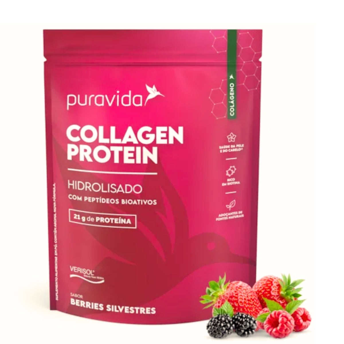 Collagen Protein Berries Silvestres Puravida | 450g