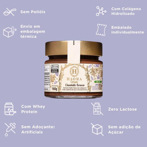 Haoma Cream Chocolate Branco Haoma Linha Stevia | 160g