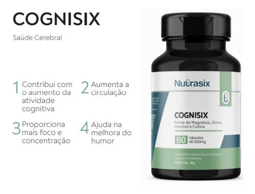 Kit 2x Cognisix - 60 Capsulas Cada - Nutrasix