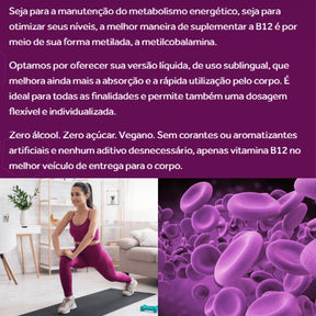 Bio Vitamina B12+ Sabor Frutas Vermelhas Puravida | 20ml
