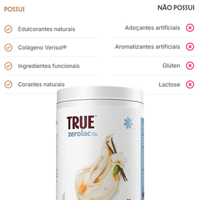 True Whey Zero Lactose Vanilla Cream Honey | 900g
