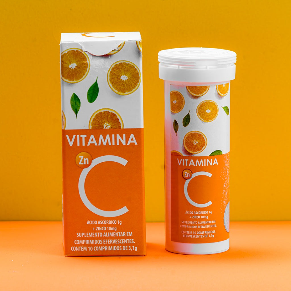 Vitamina C Efervescente com Zinco A2F | 10 Comprimidos Efervescentes