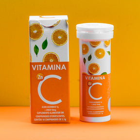 Vitamina C Efervescente com Zinco A2F | 10 Comprimidos Efervescentes