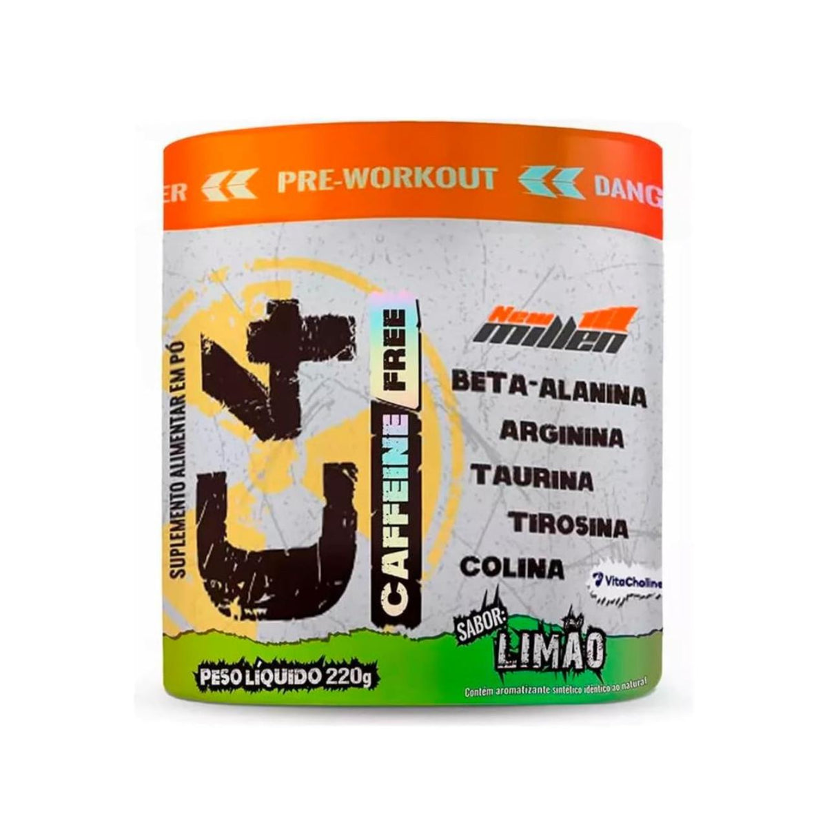 Pré Treino Sem Cafeína C4 Caffeine Free Limão Nem Millen | 220g