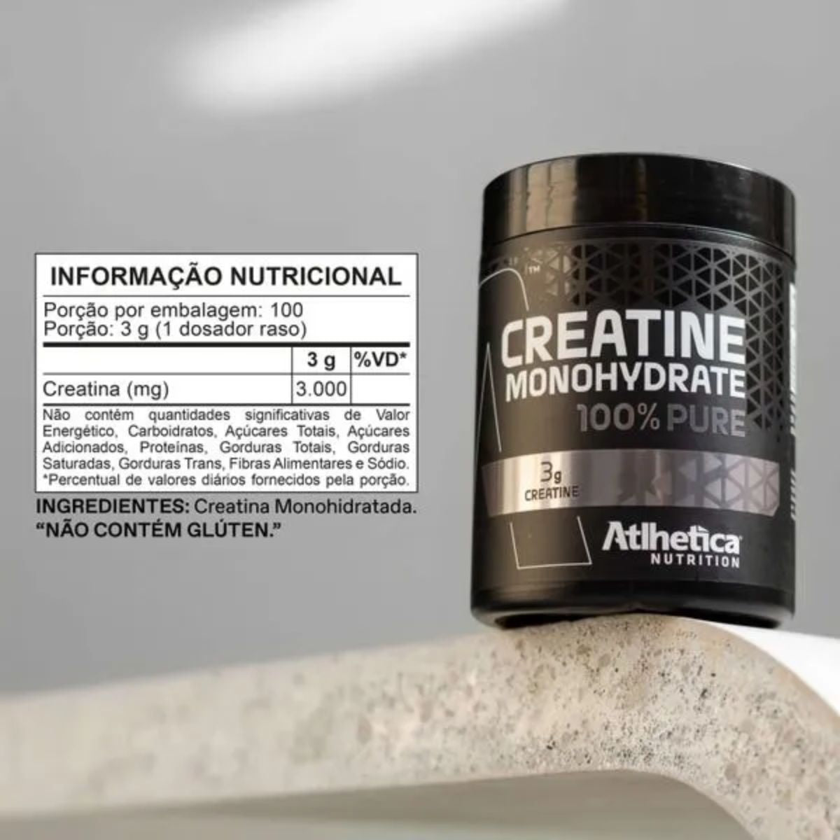 Creatina Monohydrate 100% Pure Atlhetica Nutrition | 300g
