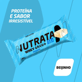 Barra de Proteína Whey Grego Beijinho Nutrata | 12x40g