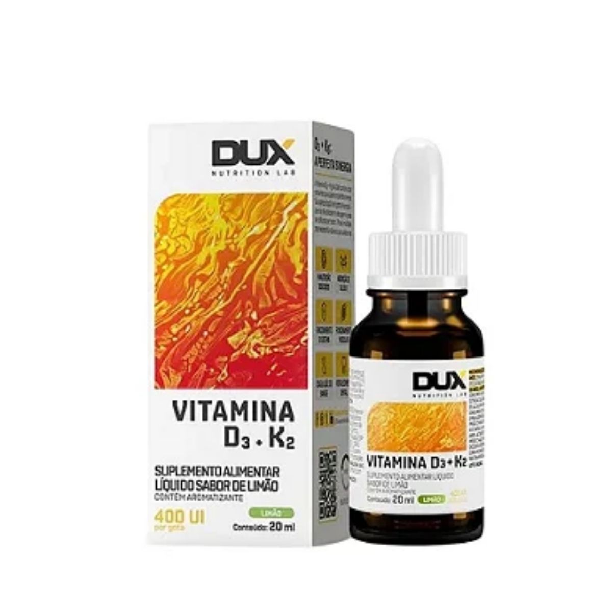 Vitamina D3 + K2 Sabor LImão Dux | 20ml