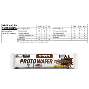 Proto Wafer Chocolate Belga Nutrata | Display 12x30g