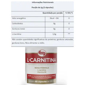 L Carnitina Vitafor | 60 cápsulas