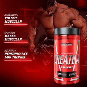 Creatina Hardcore 100% Pura Integralmedica | 120 cápsulas