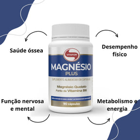 Magnésio Plus Vitafor | 90 cápsulas