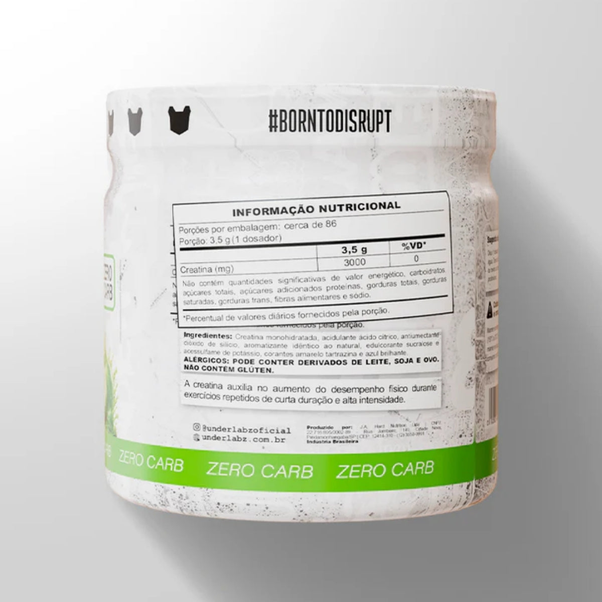 Creatine Creatina Sabor Limão Under Labz | 300g