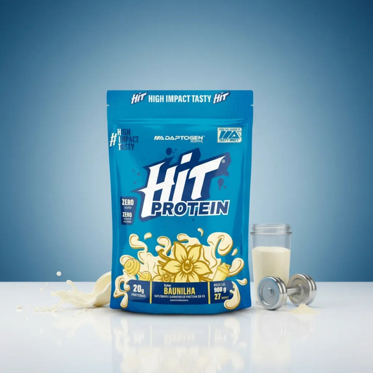 Hit Protein Baunilha Adaptogen | Refil 900g