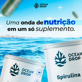 Spirulina 500mg Ocean Drop | 240 cápsulas