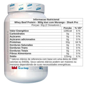 Whey Beef Protein Sabor Morango com Kiwi Shark Pro | 900g