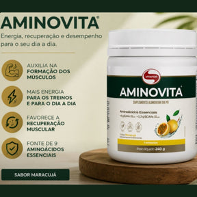 Aminovita Sabor Maracujá Vitafor | 240g