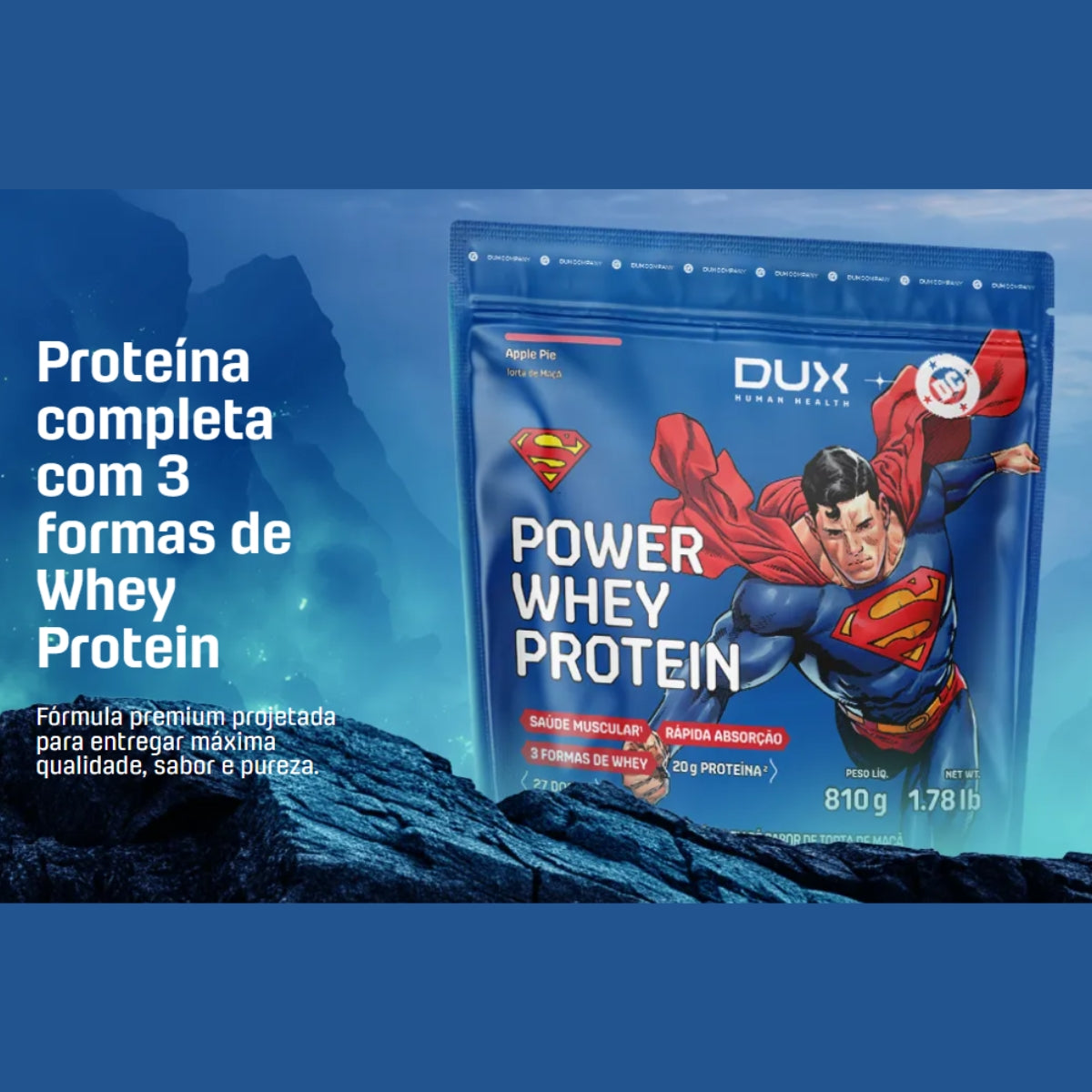 POWER WHEY PROTEIN DC APPLE PIE  Dux | 810G